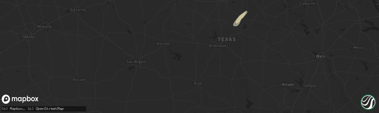 Hail map in Gouldbusk, TX on January 29, 2025