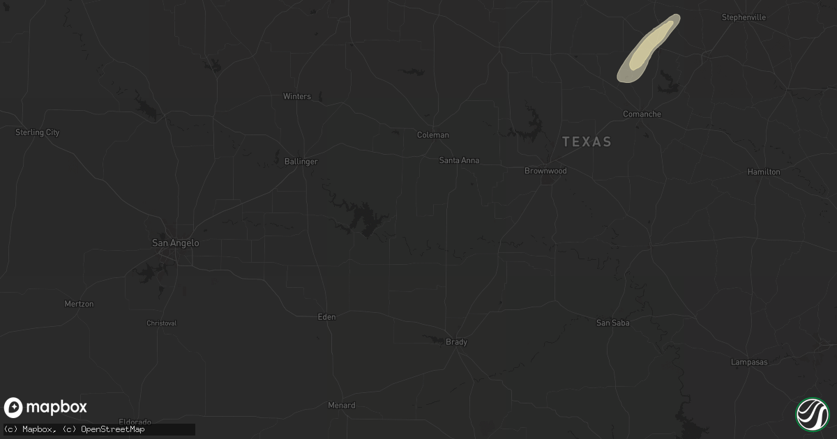 Hail map in Gouldbusk, TX on January 29, 2025