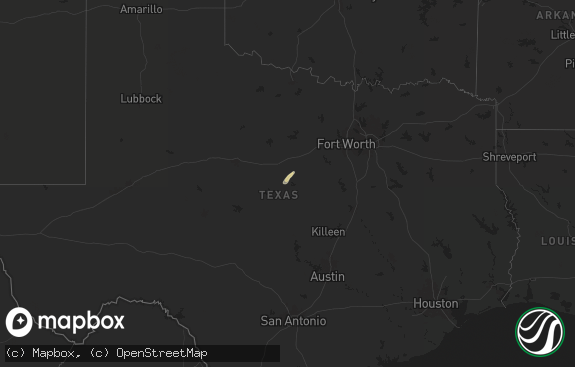 Hail map preview on 01-29-2025