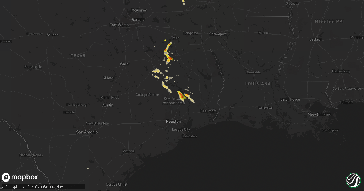 Hail map on January 30, 2011