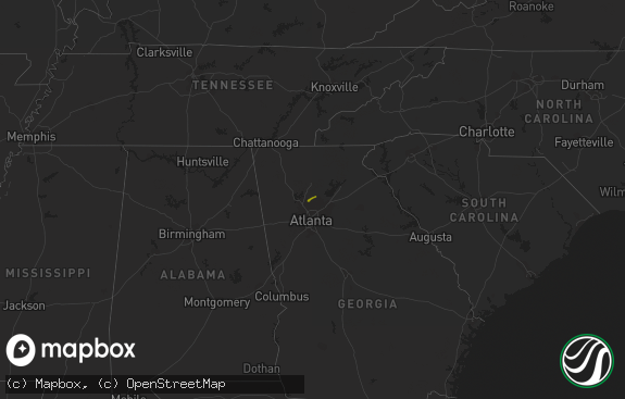 Hail map preview on 01-30-2013