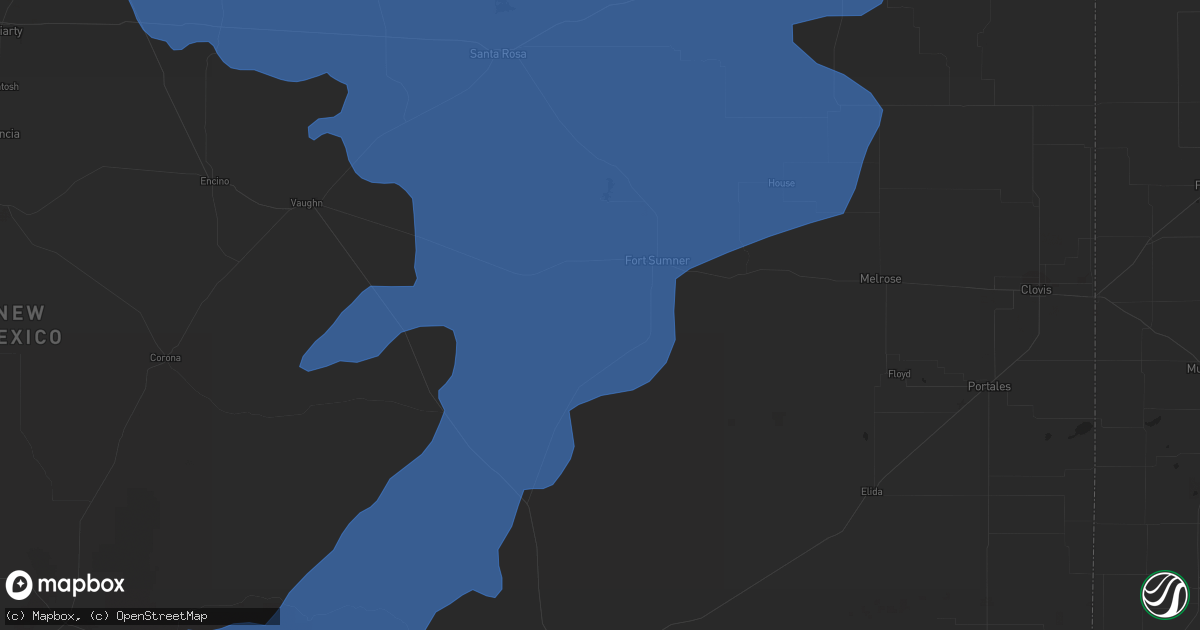 Hail map in Fort Sumner, NM on January 30, 2021