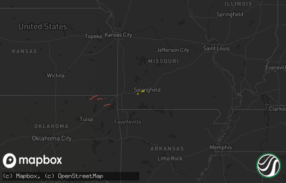 Hail map preview on 01-30-2021