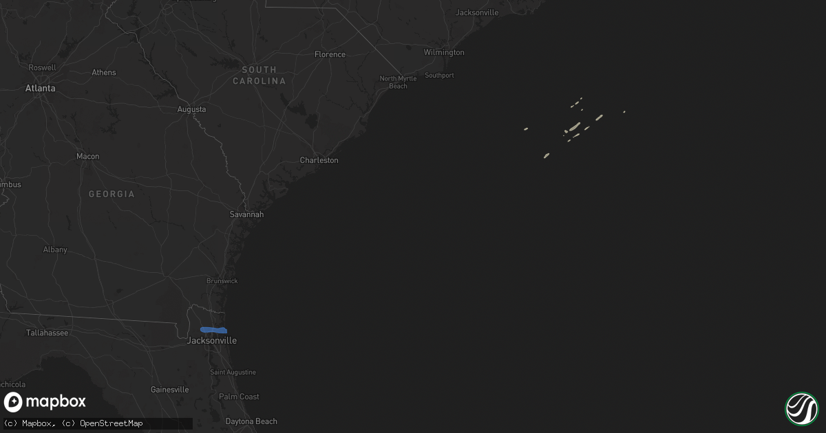 Hail map on January 31, 2021