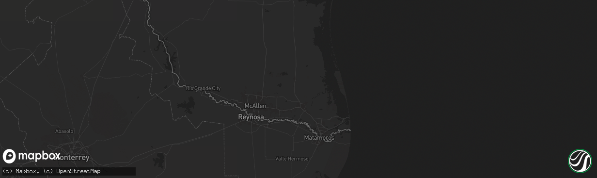 Hail map in Lyford, TX on January 31, 2025