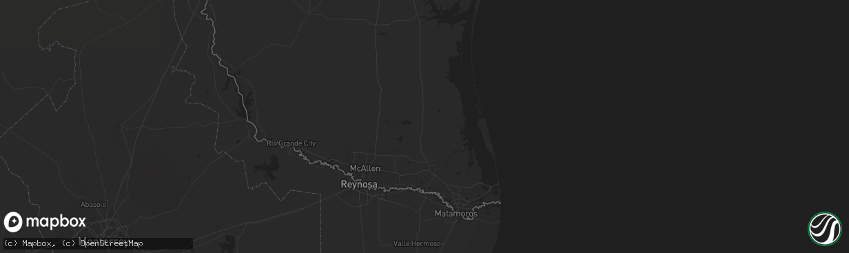 Hail map in Raymondville, TX on January 31, 2025