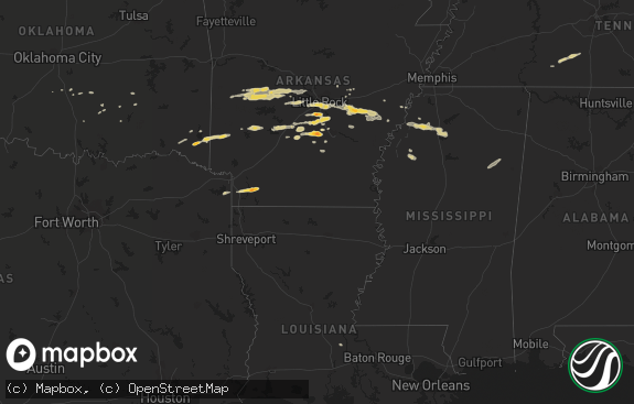 Hail map preview on 02-01-2012
