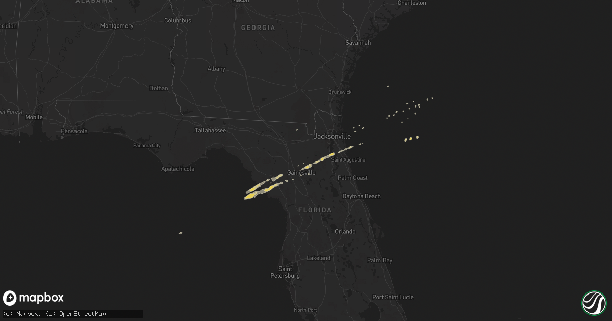 Hail map on February 2, 2011