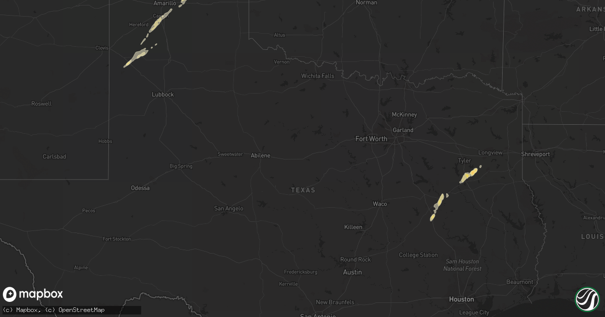 Hail map in Kansas on February 2, 2012