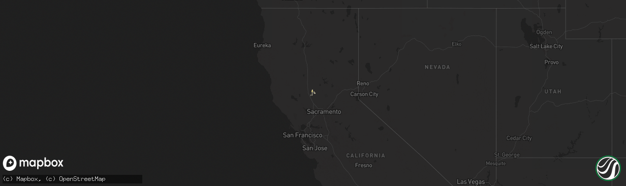 Hail map on February 2, 2019