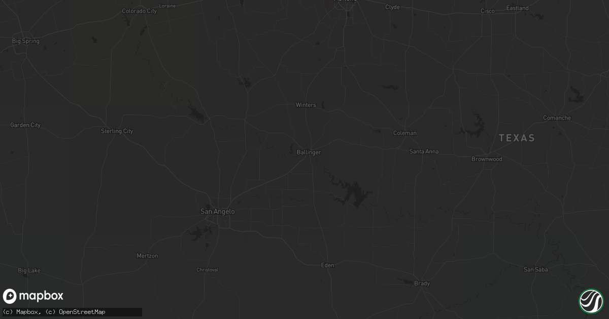 Hail map in Crowell, TX on February 2, 2024