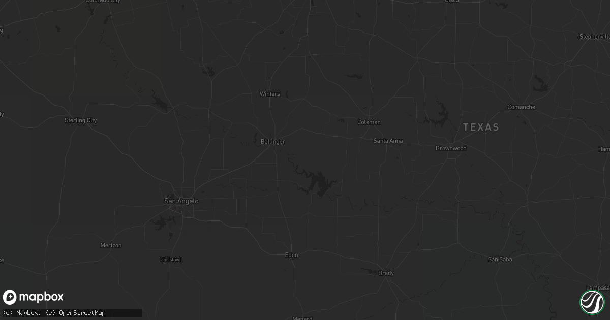 Hail map in Paducah, TX on February 2, 2024