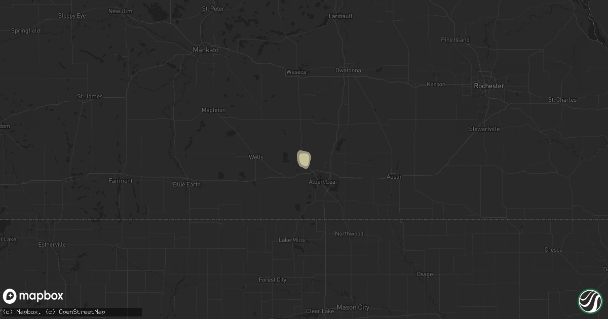 Hail map in Chalmers, IN on February 3, 2024