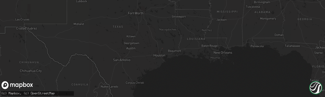 Hail map on February 3, 2026