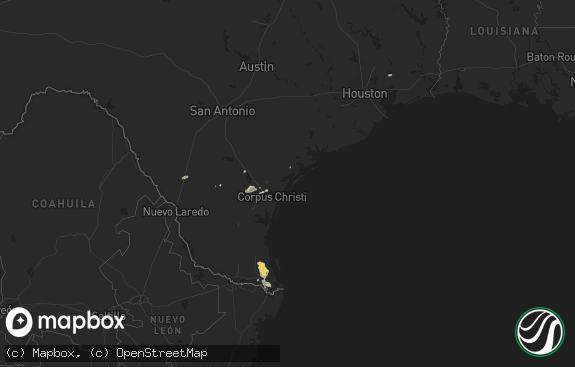 Hail map preview on 02-04-2012
