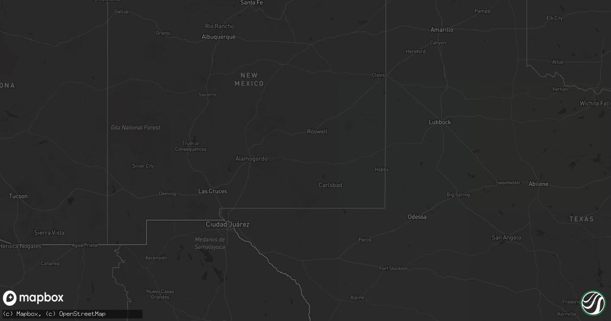Hail map on February 4, 2019