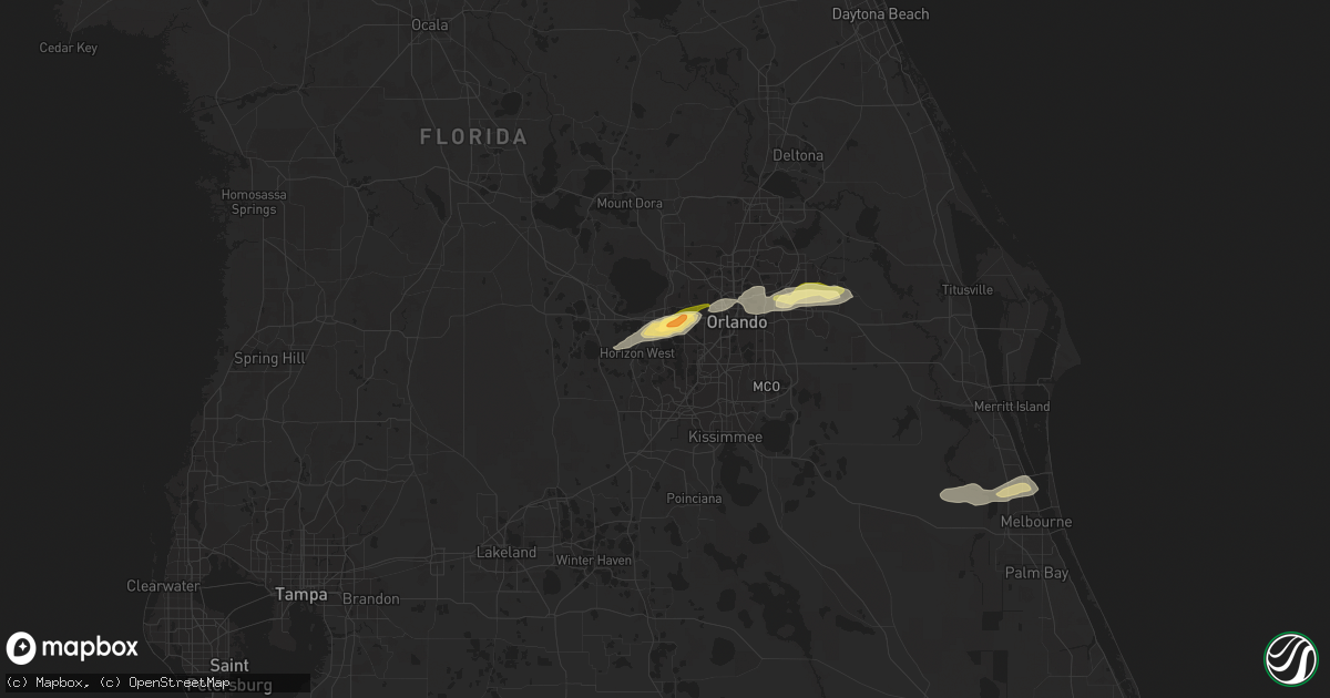 Hail map in Windermere, FL on February 4, 2024