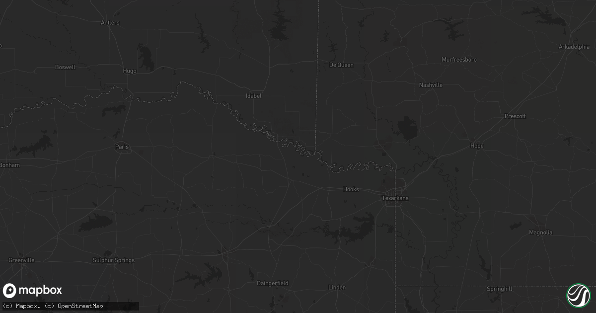 Hail map in Franklin, LA on February 5, 2019