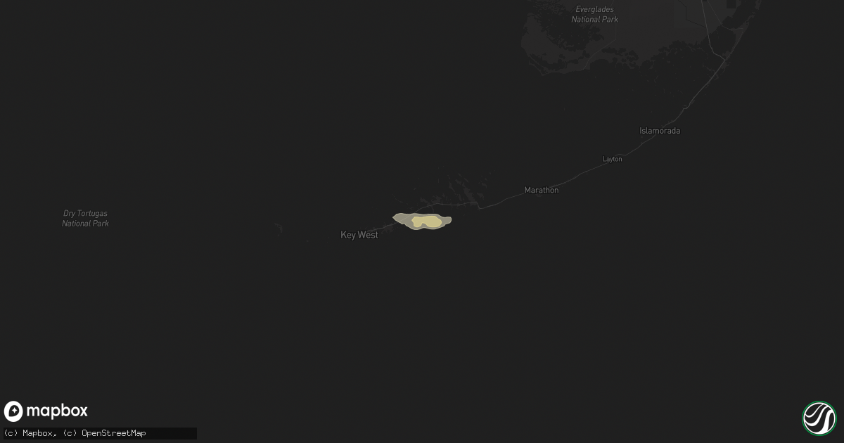 Hail map in Summerland Key, FL on February 5, 2024