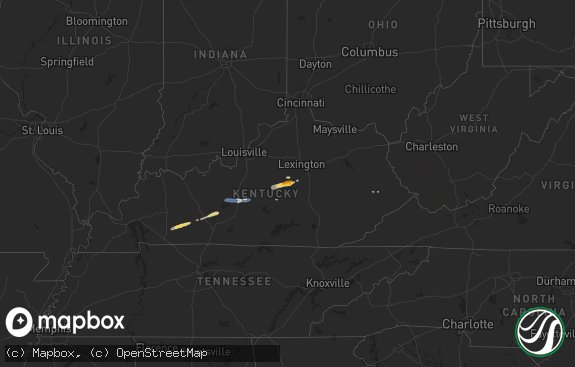 Hail map preview on 02-05-2025