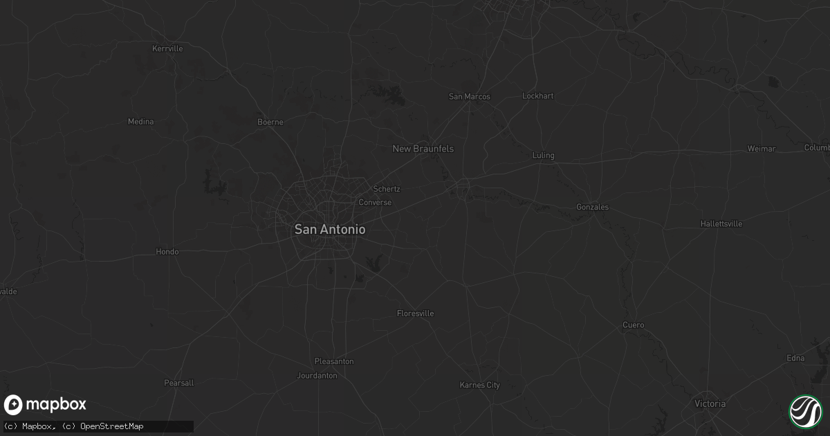 Hail map in Skidmore, TX on February 6, 2013