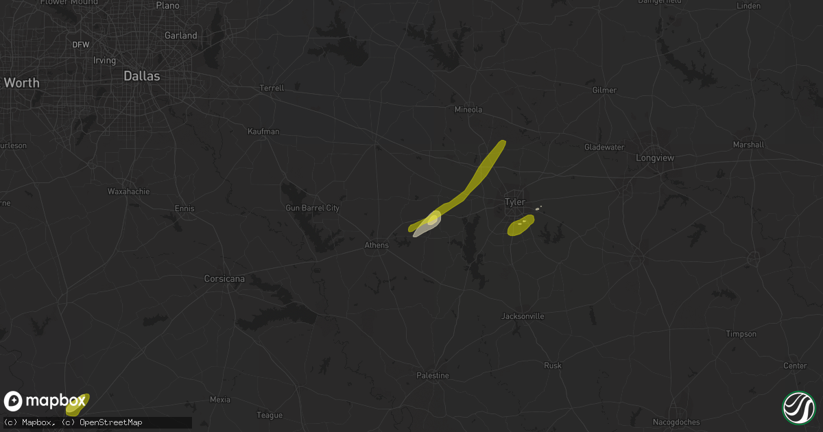 Hail map in Murchison, TX on February 6, 2018