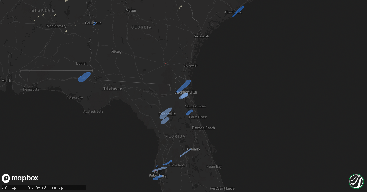 Hail map on February 6, 2020