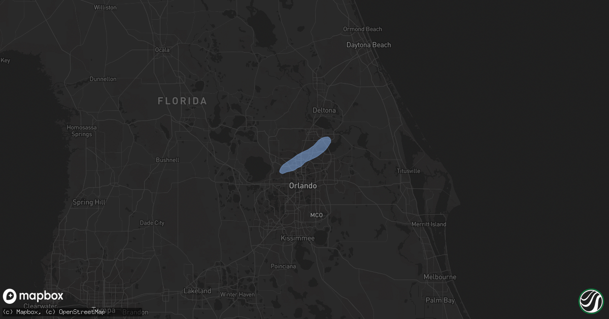 Hail map in Altamonte Springs, FL on February 6, 2021