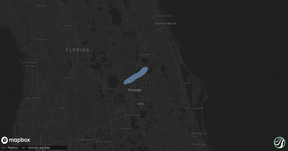 Hail map in Winter Springs, FL on February 6, 2021