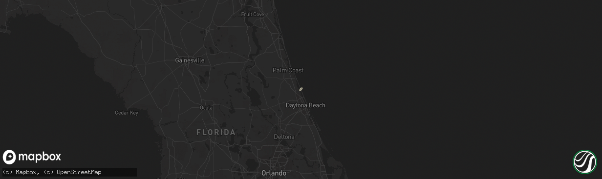 Hail map in Ormond Beach, FL on February 7, 2011