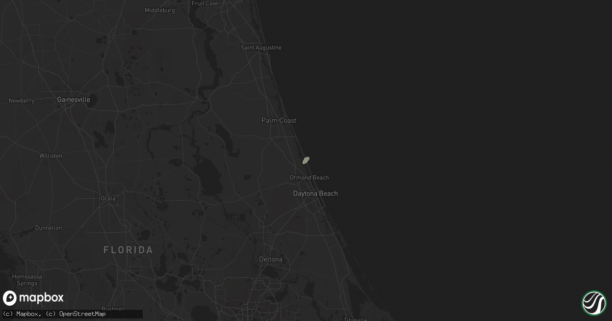 Hail map in Ormond Beach, FL on February 7, 2011