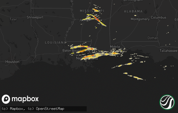 Hail map preview on 02-07-2017