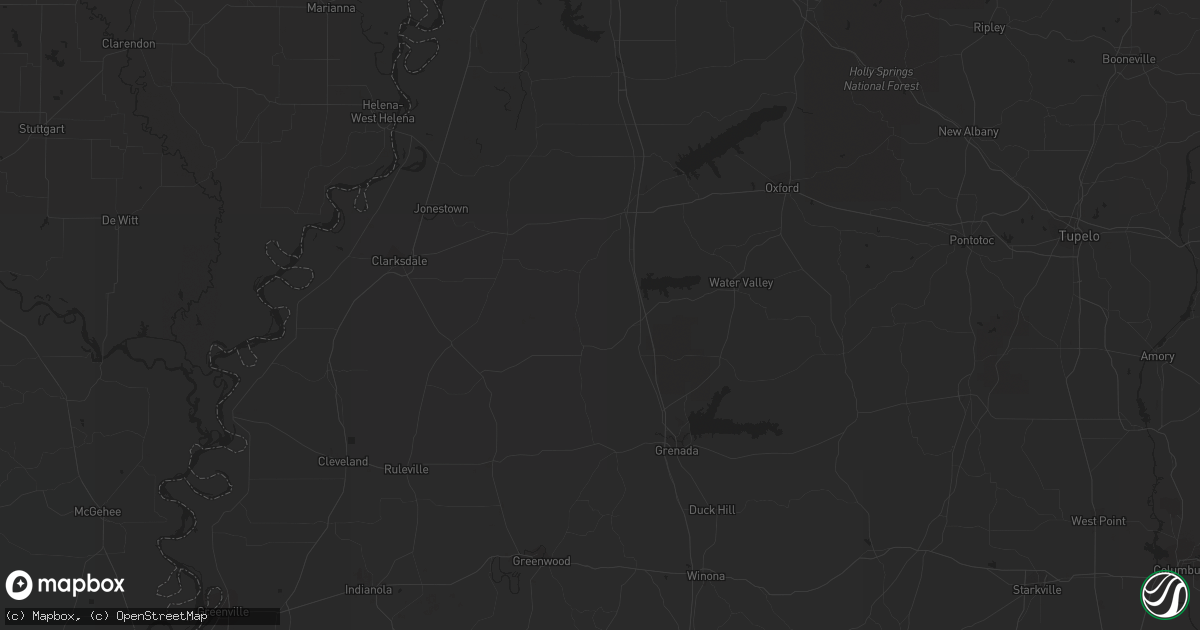 Hail map in Marion, IL on February 8, 2023