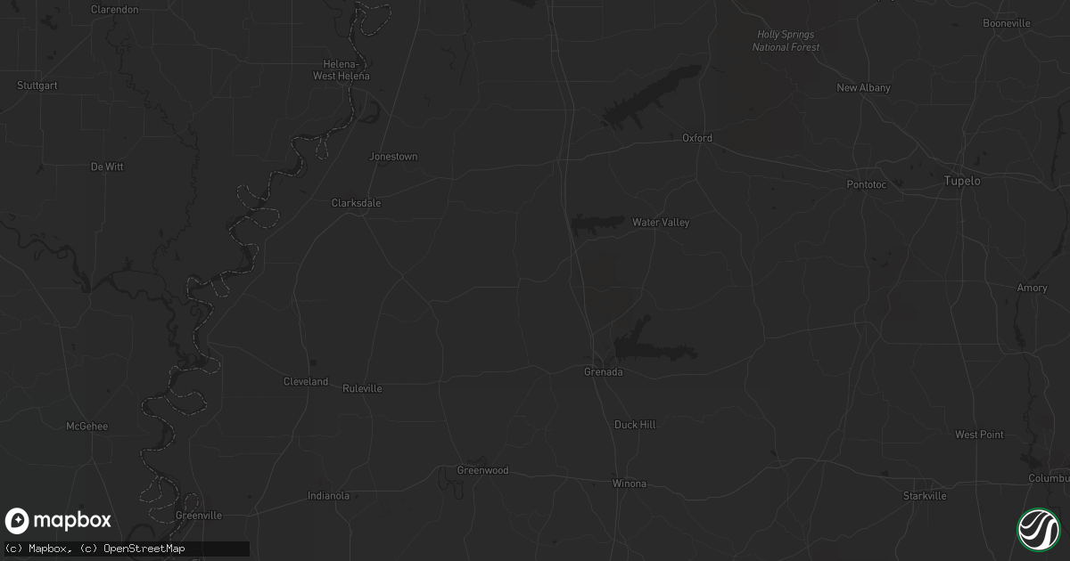 Hail map in Sturgis, KY on February 8, 2023