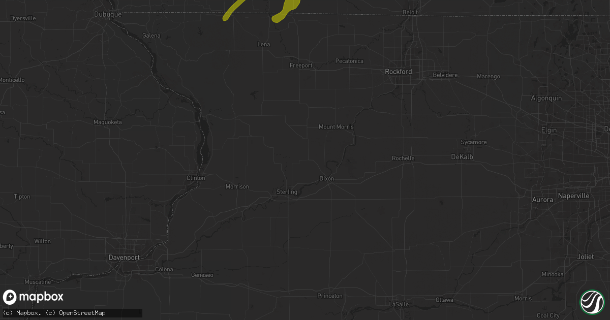 Hail map in Argyle, WI on February 8, 2024