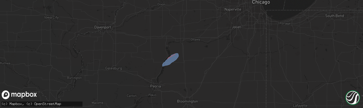 Hail map in Lostant, IL on February 8, 2024
