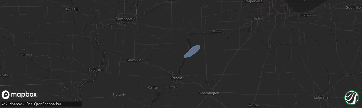 Hail map in Sparland, IL on February 8, 2024