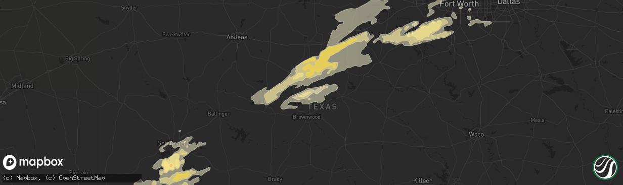 Hail map in May, TX on February 9, 2013