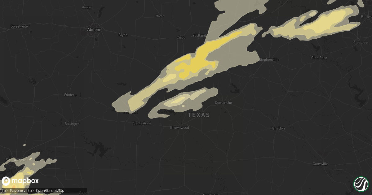 Hail map in May, TX on February 9, 2013