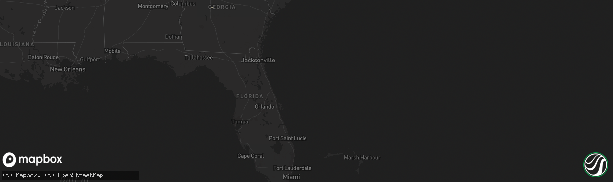 Hail map on February 9, 2015