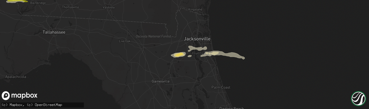 Hail map in Middleburg, FL on February 9, 2021