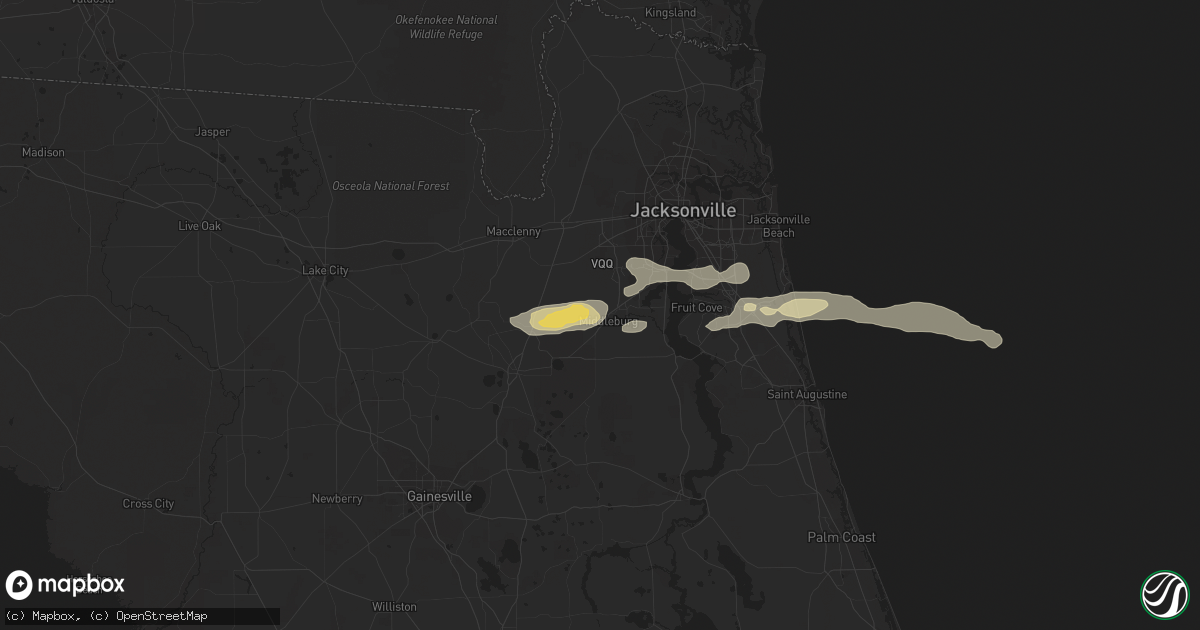 Hail map in Middleburg, FL on February 9, 2021