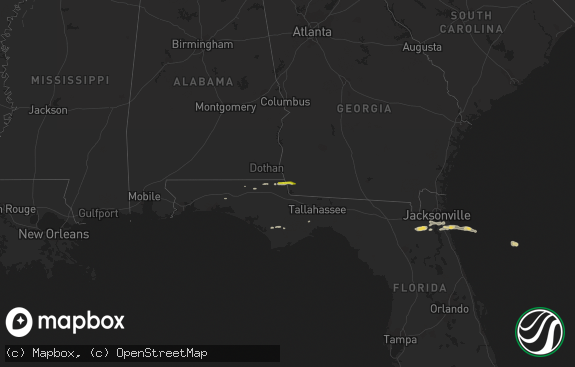 Hail map preview on 02-09-2021