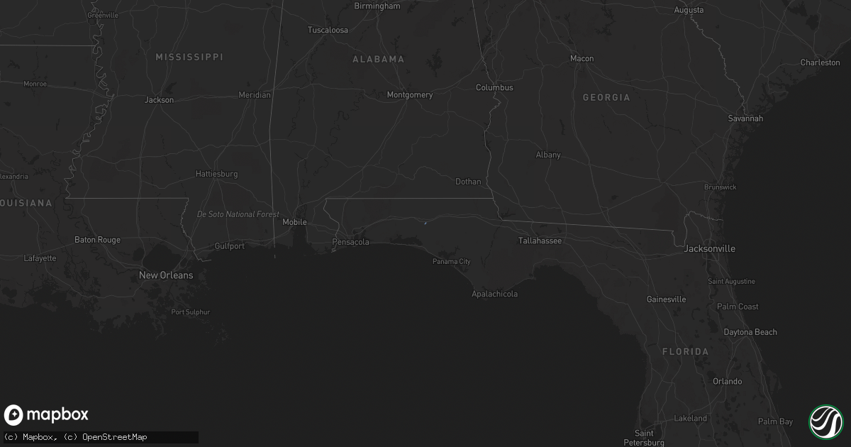 Hail map on February 9, 2023