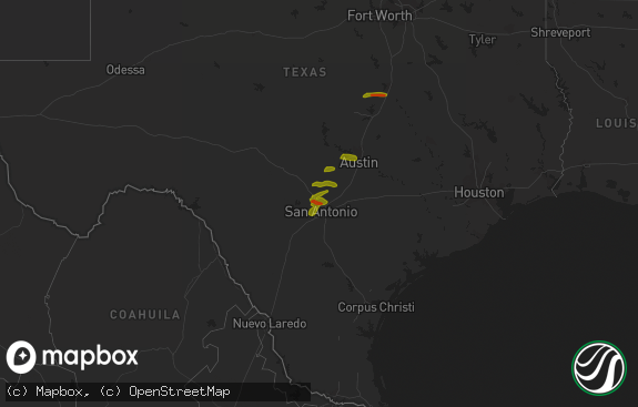 Hail map preview on 02-10-2009