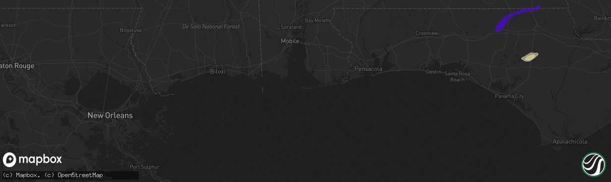 Hail map in Alford, FL on February 10, 2018