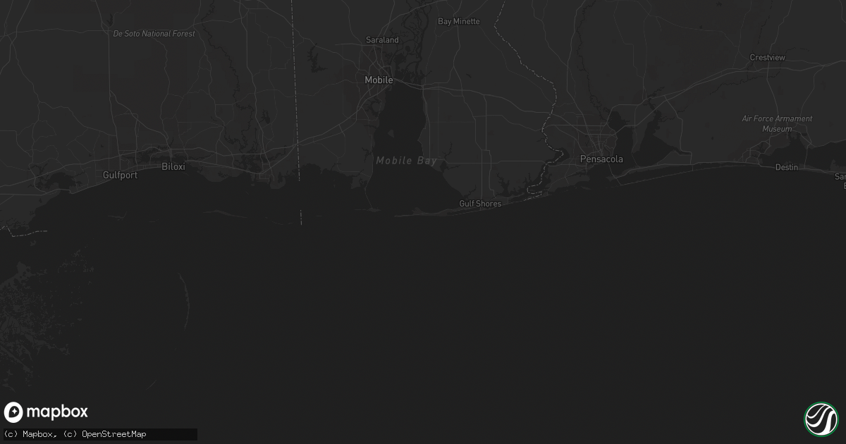 Hail map in Montegut, LA on February 10, 2018