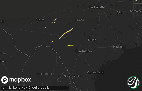 Hail map preview on 02-10-2020