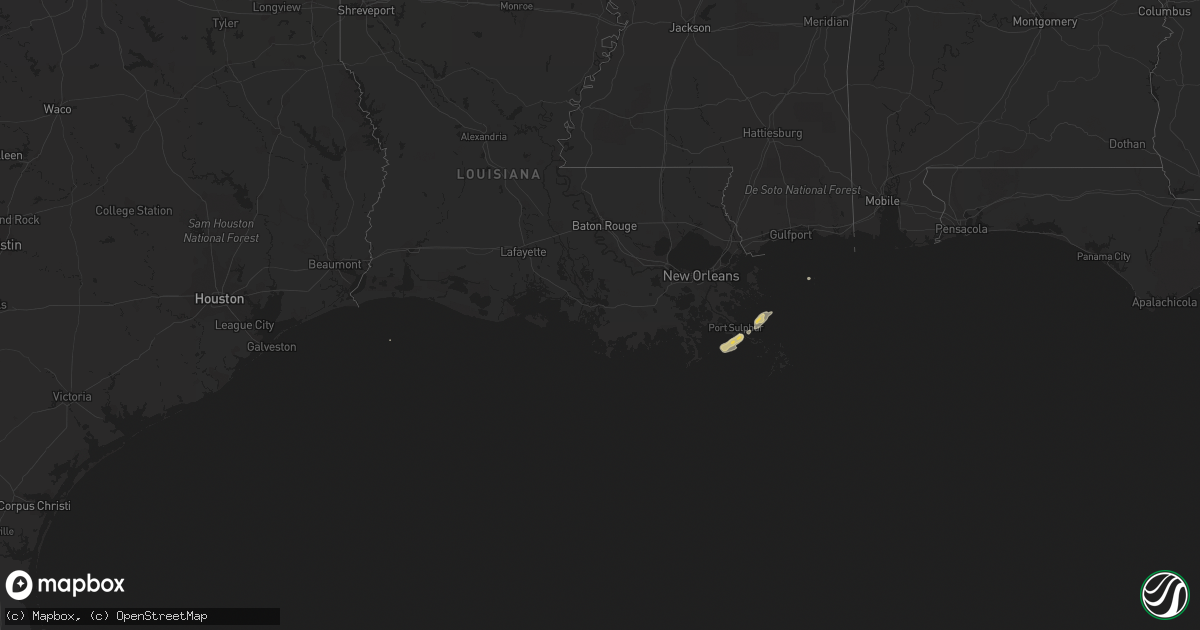 Hail map on February 11, 2014