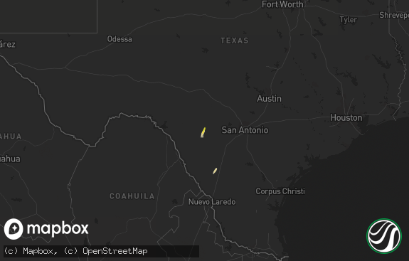 Hail map preview on 02-11-2021